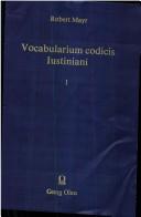 Vocabularium Codicis Iustiniani by Robert Mayr