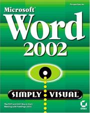 Cover of: Microsoft Word 2002: simply visual