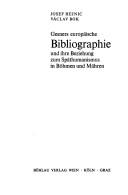 Cover of: Gesners europäische Bibliographie und ihre Beziehung zum Späthumanismus in Böhmen und Mähren