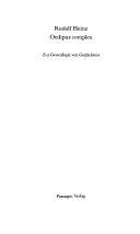 Cover of: Oedipus complex: zur Genealogie von Gedächtnis