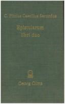 Cover of: C. Plinius Caecilius Secundus Epistularum libri duo by Pliny the Younger