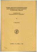 Cover of: Names, religious denomination and ethnicity of settlements in western Thrace: a supplement to the "Ortsnamenkonkordanz der Balkanhalbinsel"