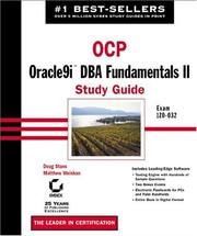 Cover of: OCP: Oracle9i DBA Fundamentals II Study Guide