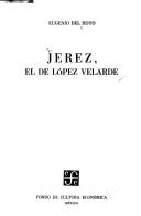 Cover of: Jerez, el de López Velarde