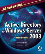 Cover of: Mastering Active Directory for Windows Server 2003