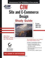 Cover of: CIW: Site and E-Commerce Design Study Guide (With CD-ROM)