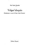 Cover of: Volgar'eloquio