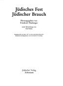 Cover of: Jüdisches Fest, jüdischer Brauch
