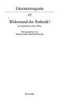 Cover of: Widerstand der Ästhetik?: im Anschluss an Peter Weiss