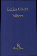 Cover of: Lexica Graeca minora