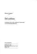 Cover of: Del sublime by Longinus