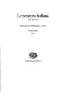 Cover of: Letteratura italiana. by [redazione de Giorgio Inglese (capo redattore), Luigi Trenti e Paolo Procaccioli].