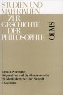 Cover of: Gegensätze und Syntheseversuche im Methodenstreit der Neuzeit