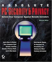 Cover of: Absolute PC Security and Privacy