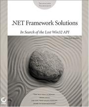 Cover of: .NET Framework Solutions by John Paul Mueller