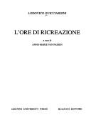 Cover of: L' Ore di ricreazione by Lodovico Guicciardini