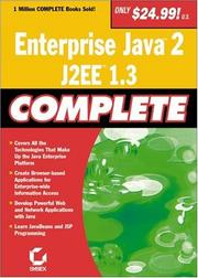 Cover of: Enterprise Java 2, J2EE 1.3 complete.