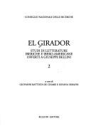 Cover of: El Girador: studi di letterature iberiche e ibero-americane offerti a Giuseppe Bellini