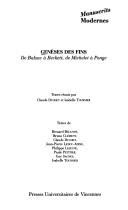 Cover of: Genèses des fins: de Balzac à Beckett, de Michelet à Ponge