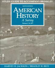 American History by Alan Brinkley