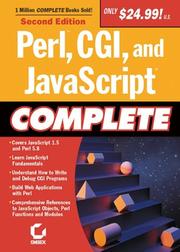 Cover of: Perl, CGI, and JavaScript Complete