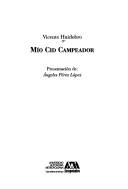 Mío Cid Campeador by Vicente Huidobro