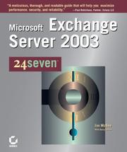 Cover of: Microsoft Exchange server 2003 by Jim McBee