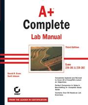 Cover of: A+ Complete Lab Manual, 3rd Edition by Donald R. Evans, Scott Johnson