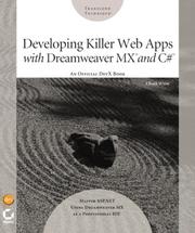 Cover of: Developing Killer Web Apps with Dreamweaver MX and C#