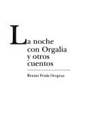 Cover of: La noche con Orgalia y otros cuentos