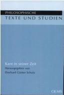 Cover of: Kant in seiner Zeit