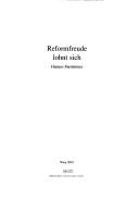 Cover of: Reformfreude lohnt sich: [Verantwortung für Österreich]