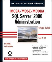 Cover of: MCSA/MCSE/MCDBA: SQL Server 2000 Administration Study Guide, 2nd Edition (70-228)
