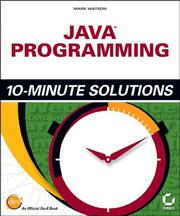 Java programming 10-minute solutions by Mark Watson