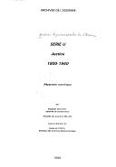 Cover of: Série U, justice, 1800-1940: répertoire numérique