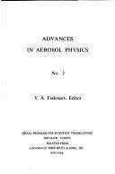 Cover of: Advances in aerosol physics.