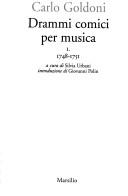 Cover of: Drammi comici per musica by Carlo Goldoni