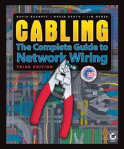 Cover of: Cabling by Barnett, David RCDD.