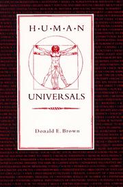 Cover of: Human universals by Brown, Donald E.