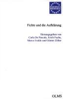 Cover of: Fichte und die Aufklärung