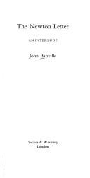 Cover of: Newton Letter by John Banville