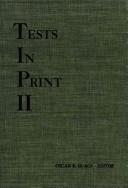 Cover of: Tests in print III by edited by James V. Mitchell, Jr