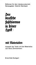 Cover of: Der deutsche Faschismus in seiner Lyrik: mit Materialien