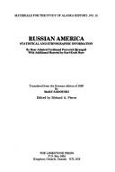 Cover of: Russian America: statistical and ethnographic information