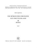 Cover of: Die römischen Bronzen aus Deutschland by Heinz Menzel, Heinz Menzel