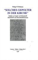 Cover of: Solches Gepolter in der Kirche: Studien zu Joseph von Eichendorffs Streitschrift zum Deutschkatholizismus