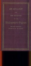 Cover of: Apology for Believers in Shakespeare (Eighteenth Century Shakespeare)