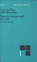 Cover of: Über das Seiende und das Eine =: De ente et uno : Lateinisch-Deutsch