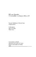 Cover of: DF em questão by Fórum DF em Questão (2006 Universidade de Brasília)