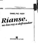 Cover of: No los voy a defraudar by Daniel Paz